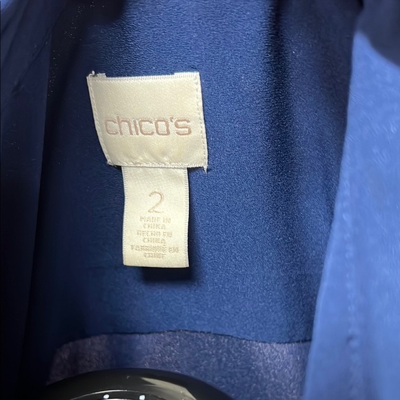 Chico's Navy Blue Blouse - Picture 2 of 7